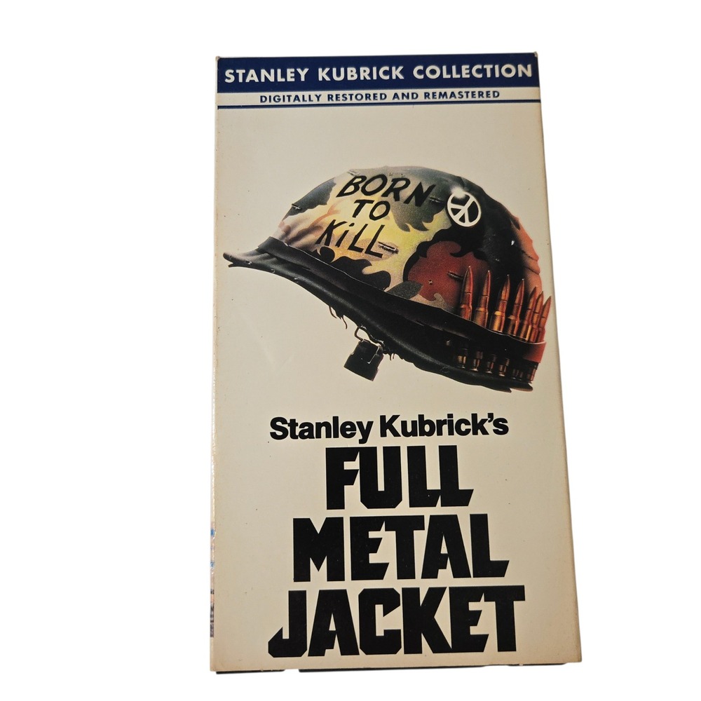 VTG 1987 Full Metal Jacket VHS Tape Warner Bros Stanley Kubrick War Movie Remast